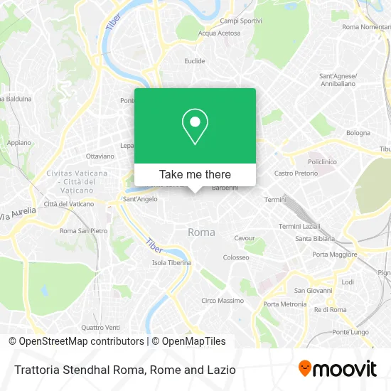 Trattoria Stendhal Roma map