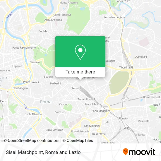 Sisal Matchpoint map