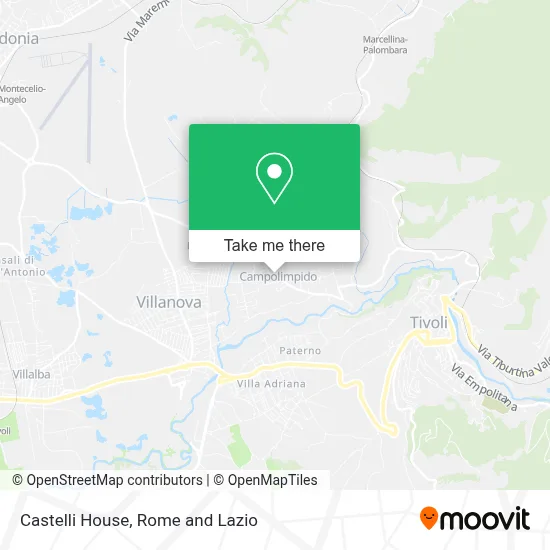 Castelli House map