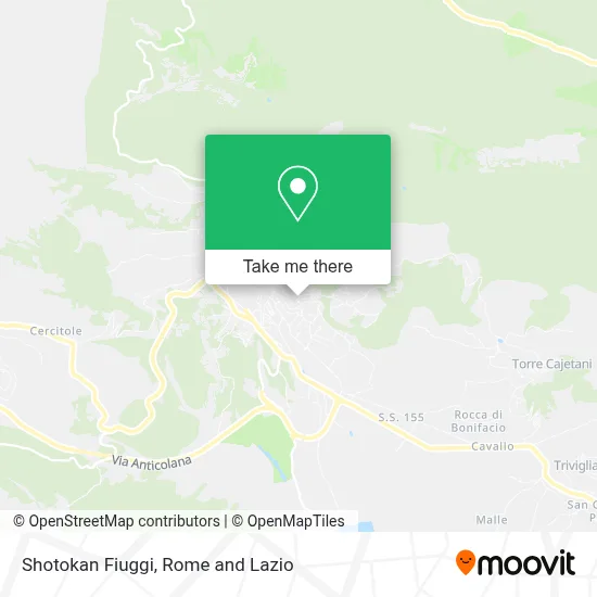 Shotokan Fiuggi map