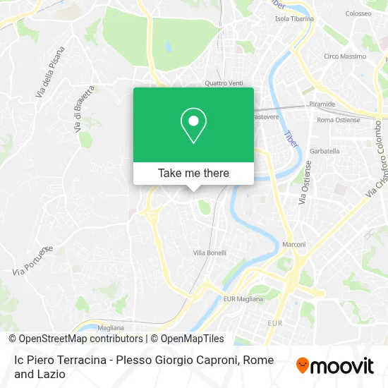 Ic Piero Terracina - Plesso Giorgio Caproni map