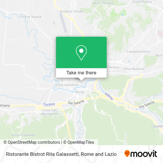 Ristorante Bistrot Rita Galassetti map