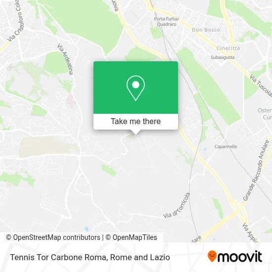 Tennis Tor Carbone Roma map