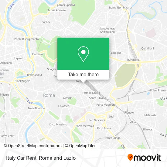 Italy Car Rent map