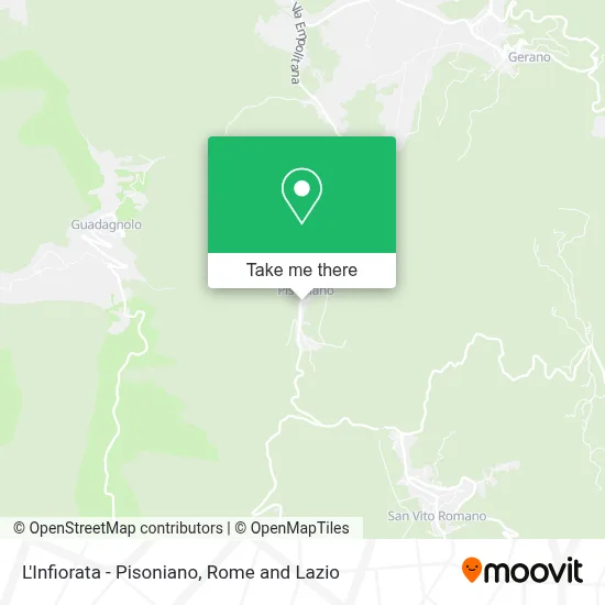 L'Infiorata - Pisoniano map