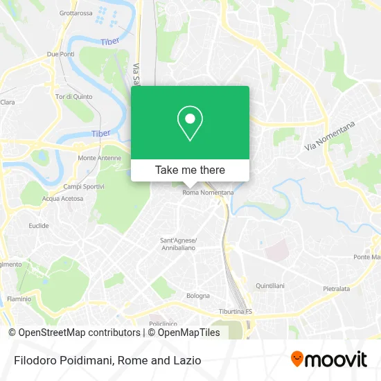Filodoro Poidimani map