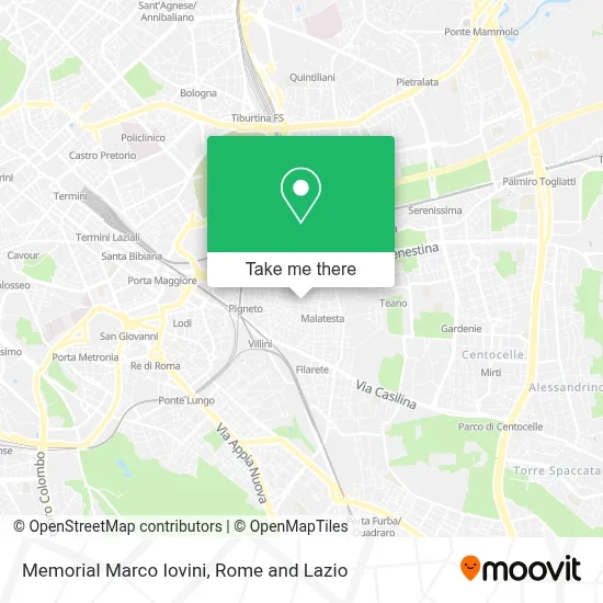Memorial Marco Iovini map