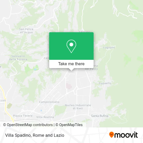 Villa Spadino map