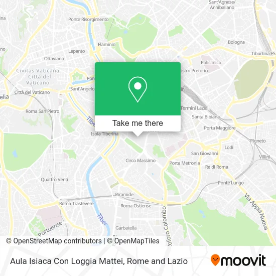 Aula Isiaca Con Loggia Mattei map