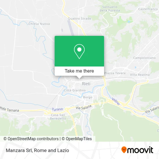 Manzara Srl map