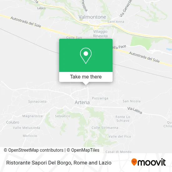 Ristorante Sapori Del Borgo map