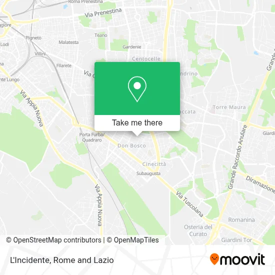 L'Incidente map