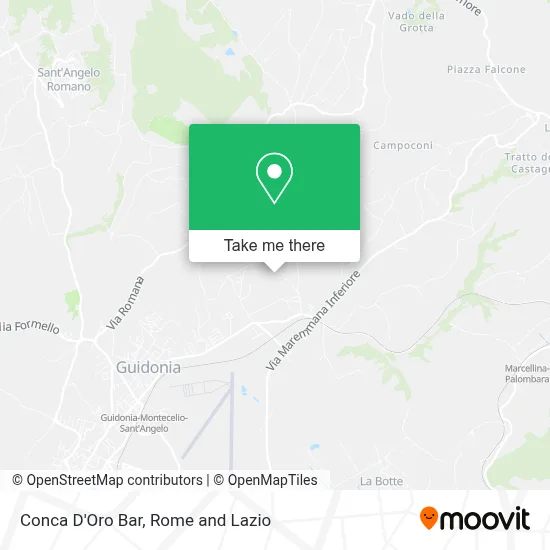 Conca D'Oro Bar map