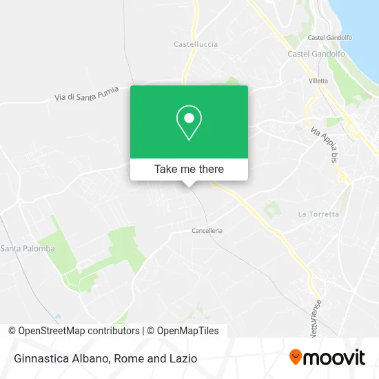 Ginnastica Albano map