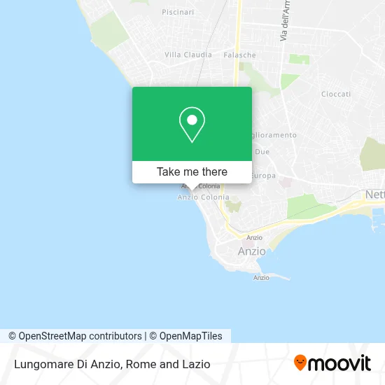 Lungomare Di Anzio map