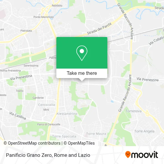 Panificio Grano Zero map