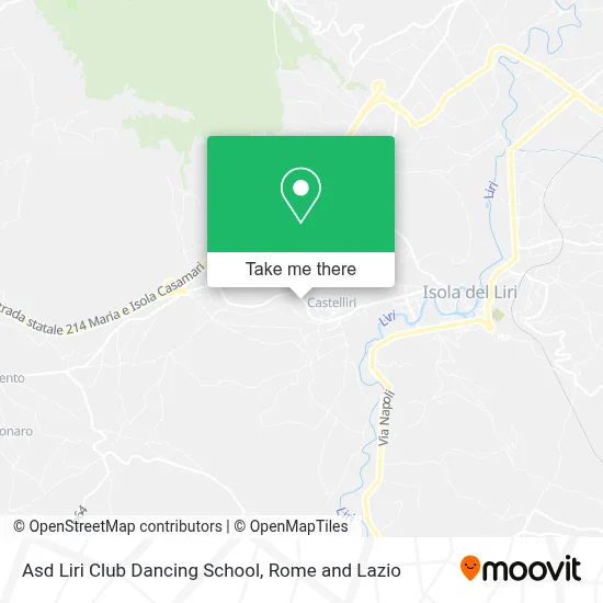 Asd Liri Club Dancing School map