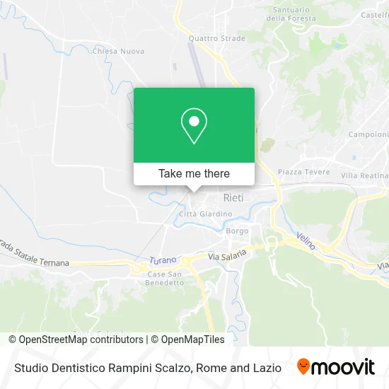 Studio Dentistico Rampini Scalzo map