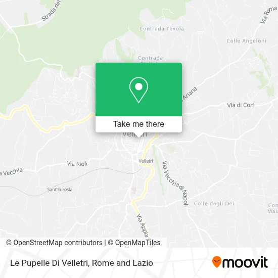 Le Pupelle Di Velletri map