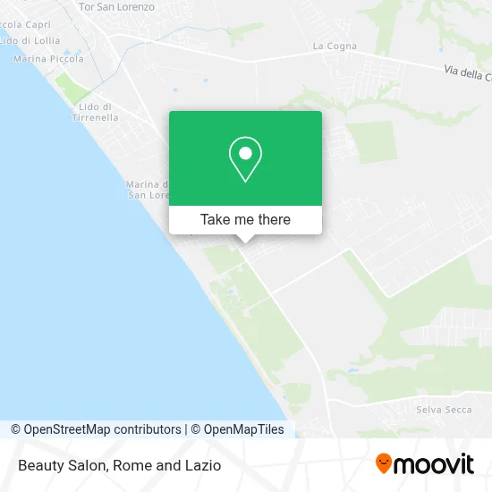 Beauty Salon map