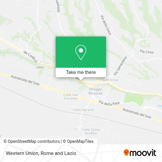 Western Union map