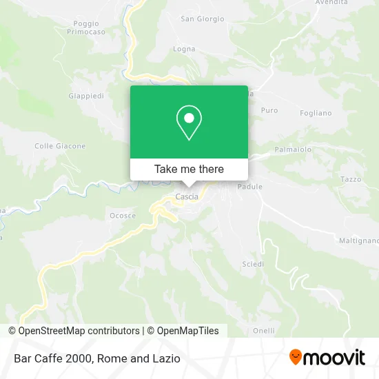 Bar Caffe 2000 map