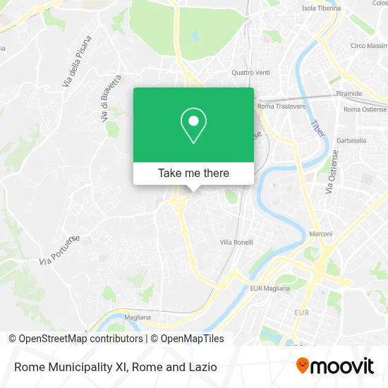 Rome Municipality XI map