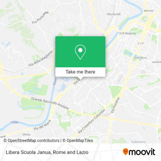 Libera Scuola Janua map