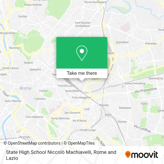 State High School Niccolò Machiavelli map