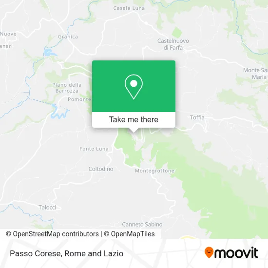 Passo Corese map