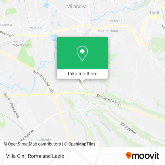 Villa Cini map