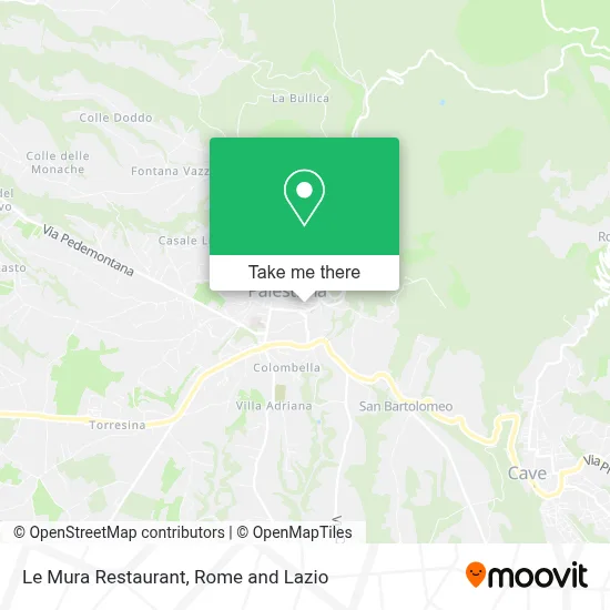 Le Mura Restaurant map