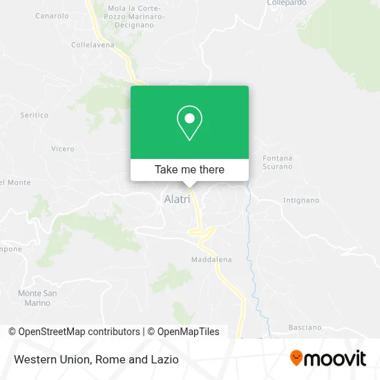 Western Union map