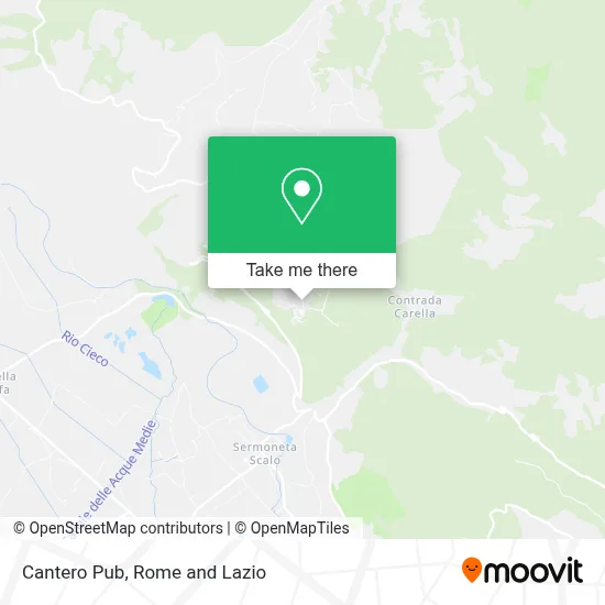 Cantero Pub map