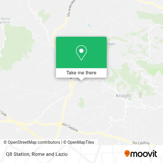 Q8 Station map