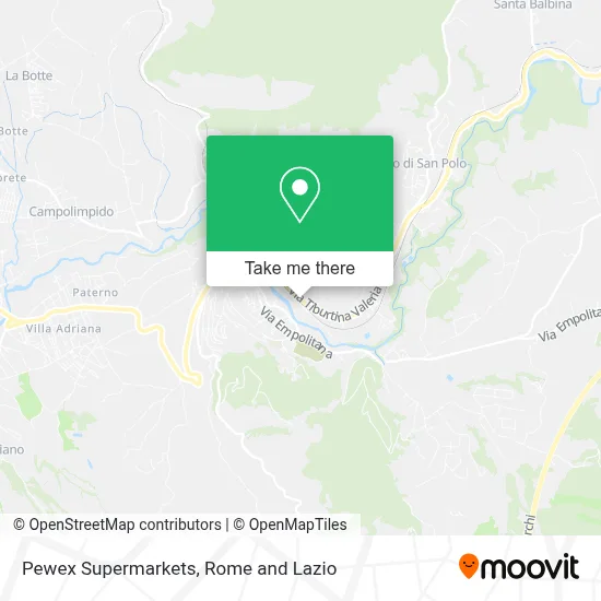Pewex Supermarkets map