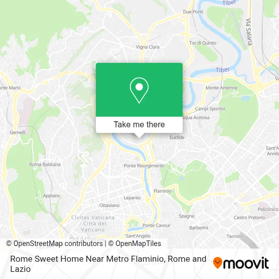 Rome Sweet Home Near Metro Flaminio map