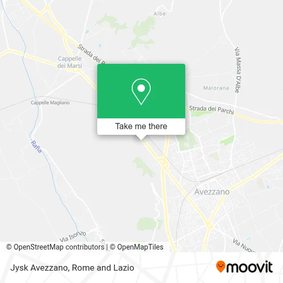 Jysk Avezzano map