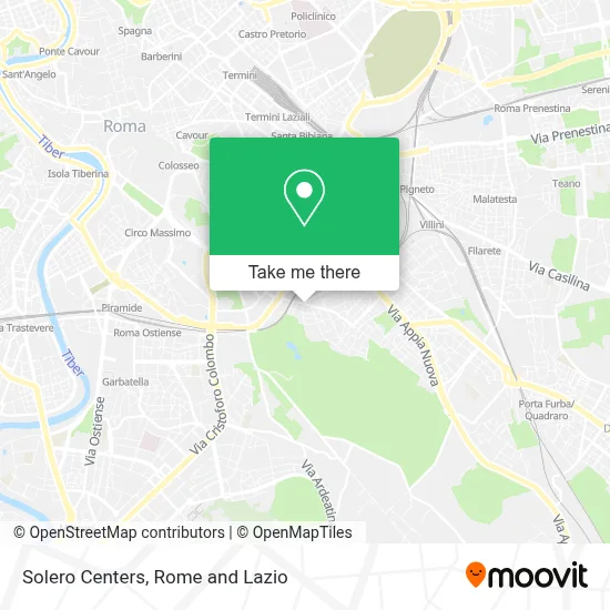 Solero Centers map