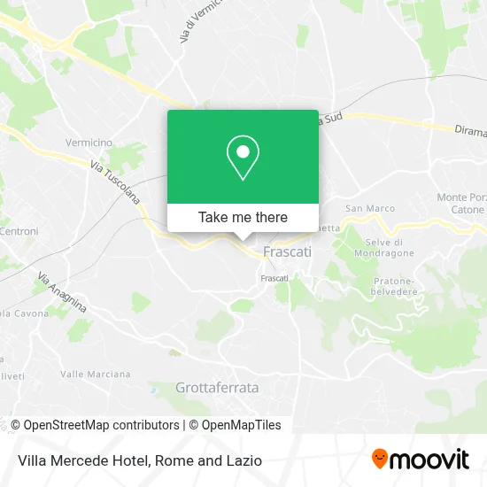 Villa Mercede Hotel map
