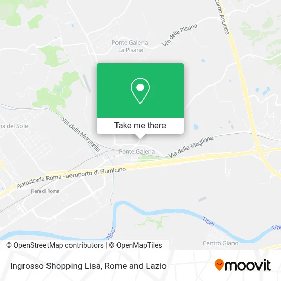 Ingrosso Shopping Lisa map
