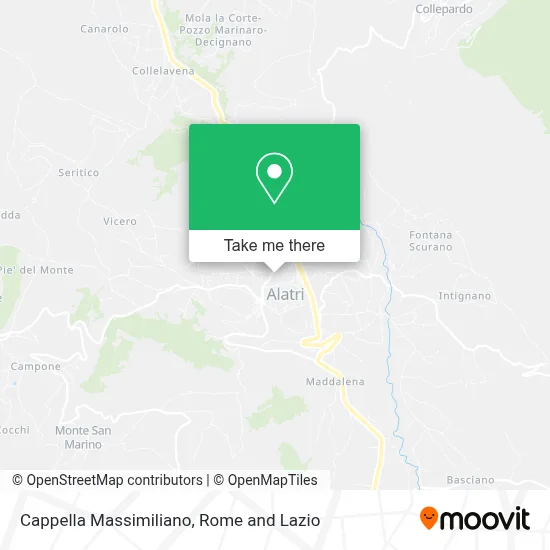Cappella Massimiliano map