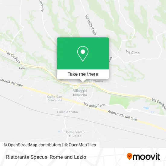 Ristorante Specus map