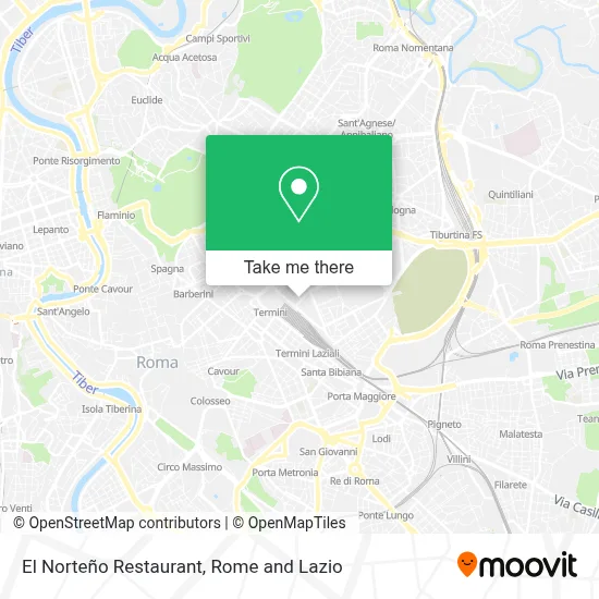 El Norteño Restaurant map