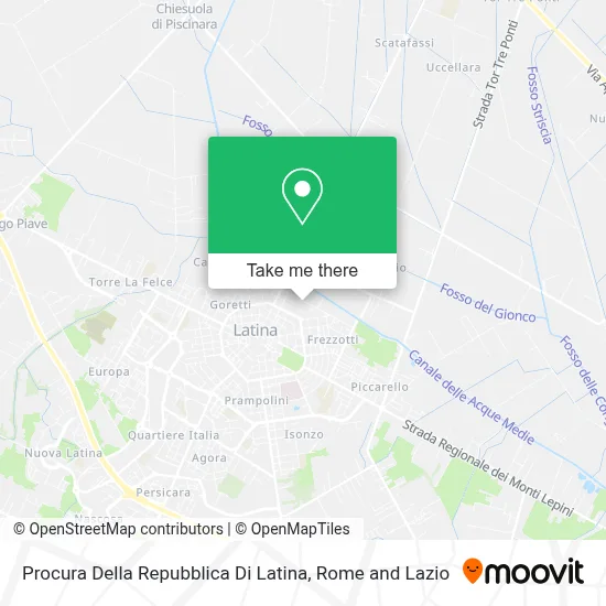 Procura Della Repubblica Di Latina map