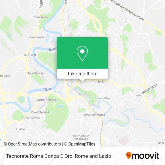 Tecnorete Roma Conca D'Oro map