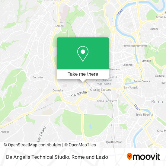 De Angelis Technical Studio map
