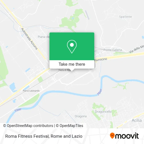 Roma Fitness Festival map