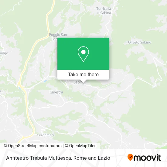 Anfiteatro Trebula Mutuesca map