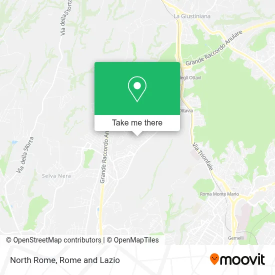 North Rome map